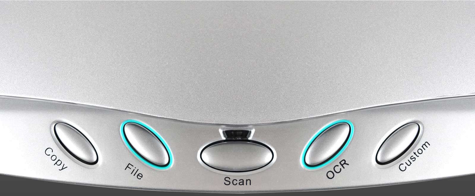 易于使用的快捷按鍵 The OpticSlim 550 Plus has five one-touch scan buttons to simplify the whole scanning process and automate the most used functions.