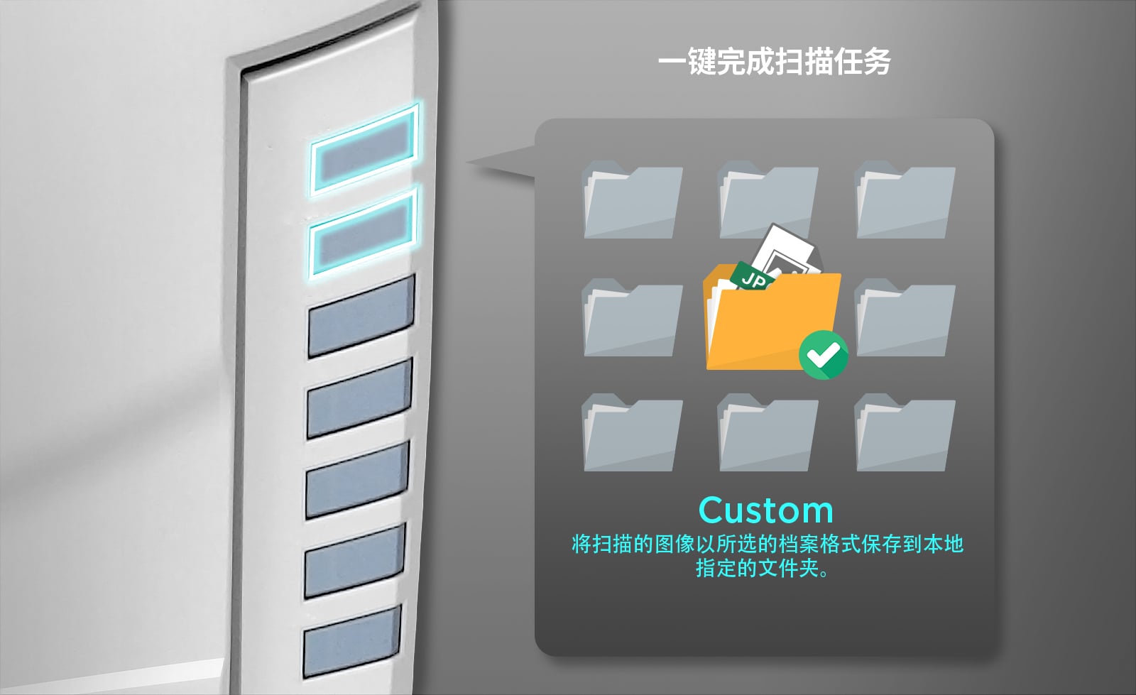 一鍵掃描，效率加倍
